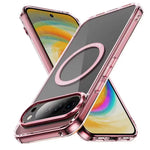 Google Pixel 10 Series Transparent Magnetic Case with Metal Buttons