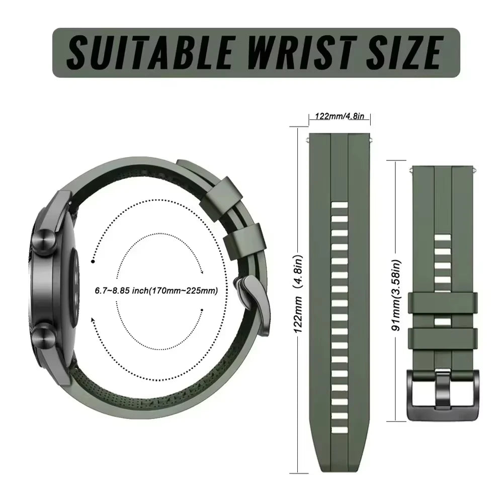 Durable and Comfortable Silicone Band for Samsung Galaxy Watch 8 / Galaxy Watch 8 Classic