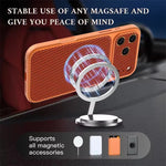PU Leather MagSafe Case with Raised Camera Guard for iPhone 17 Series