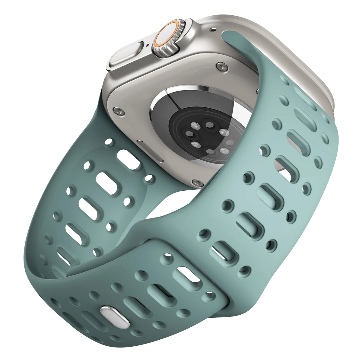 Perforated Silicone Sport Band with Ventilation Holes for Apple Watch
