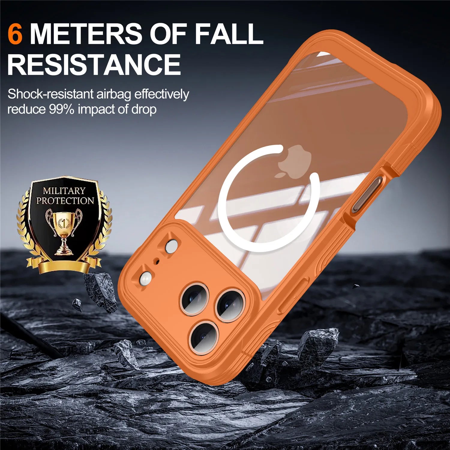 iPhone 17 Series Double Layer Full-Cover Case with Lens Protection