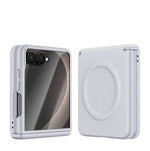 Luxury Magnetic Vegan Leather Case with Screen Protector for Samsung Galaxy Z Flip 8