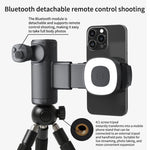 Upgraded Phone Camera Grip with Integrated 3-Color LED Fill Light