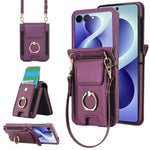 Leather Crossbody Wallet Case for Samsung Galaxy Z Flip 8