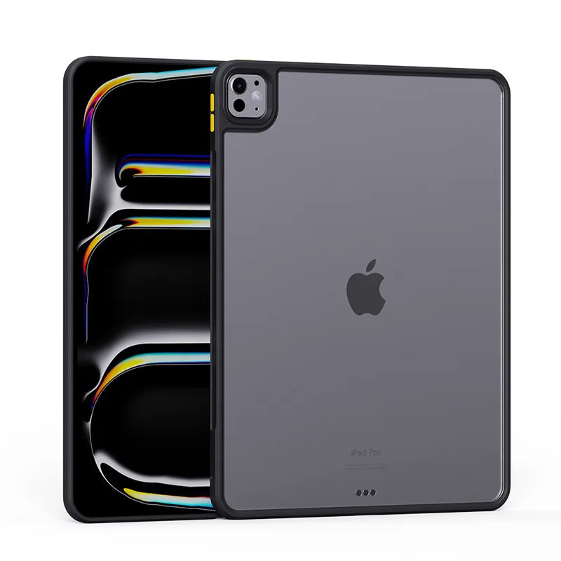 Clear Hybrid TPU and PC Bumper Case for iPad Pro (2024)