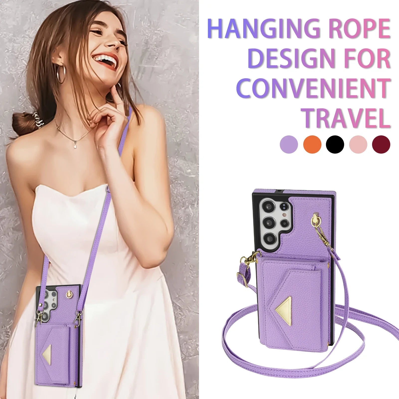 Stylish Crossbody Wallet Case for Samsung Galaxy S24 Series