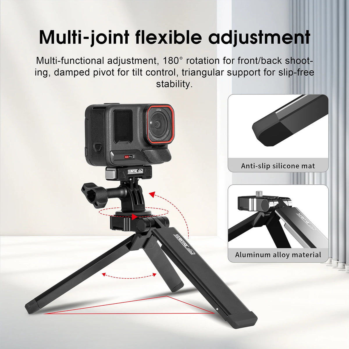 Magnetic Folding Tripod, 500g Load Capacity