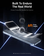 Bubble-Free Tempered Glass Screen Protector with Auto-Seal for iPhone 16 Series