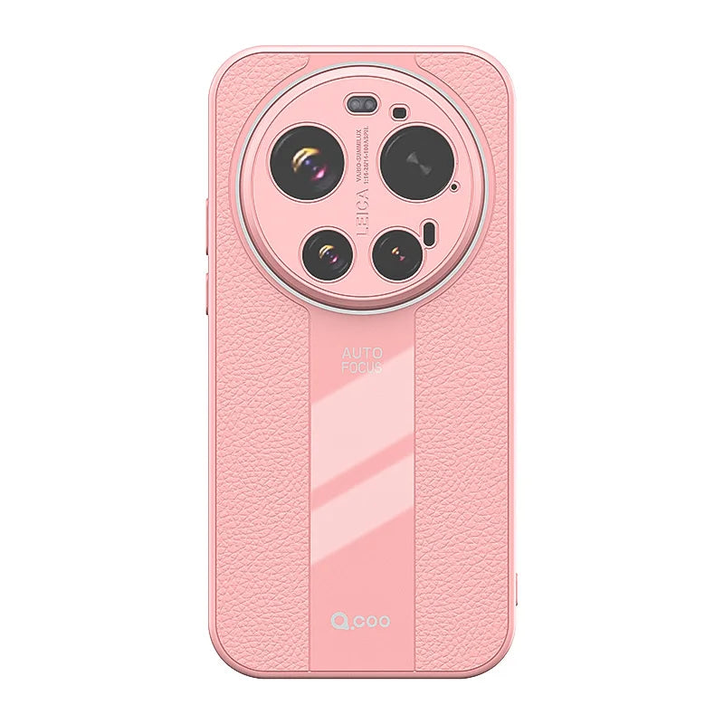 Xiaomi 17 Ultra Magnetic Lichi Leather Case with Soft TPU & Matte Finish