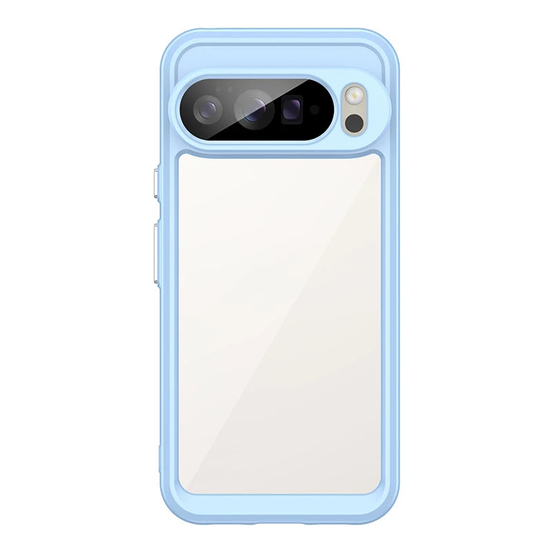 Google Pixel 10 Series Shockproof TPU + PC Clear Protective Case
