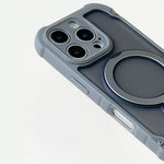 Matte MagSafe Case with 360° Rotating Ring Stand for iPhone 17 Series