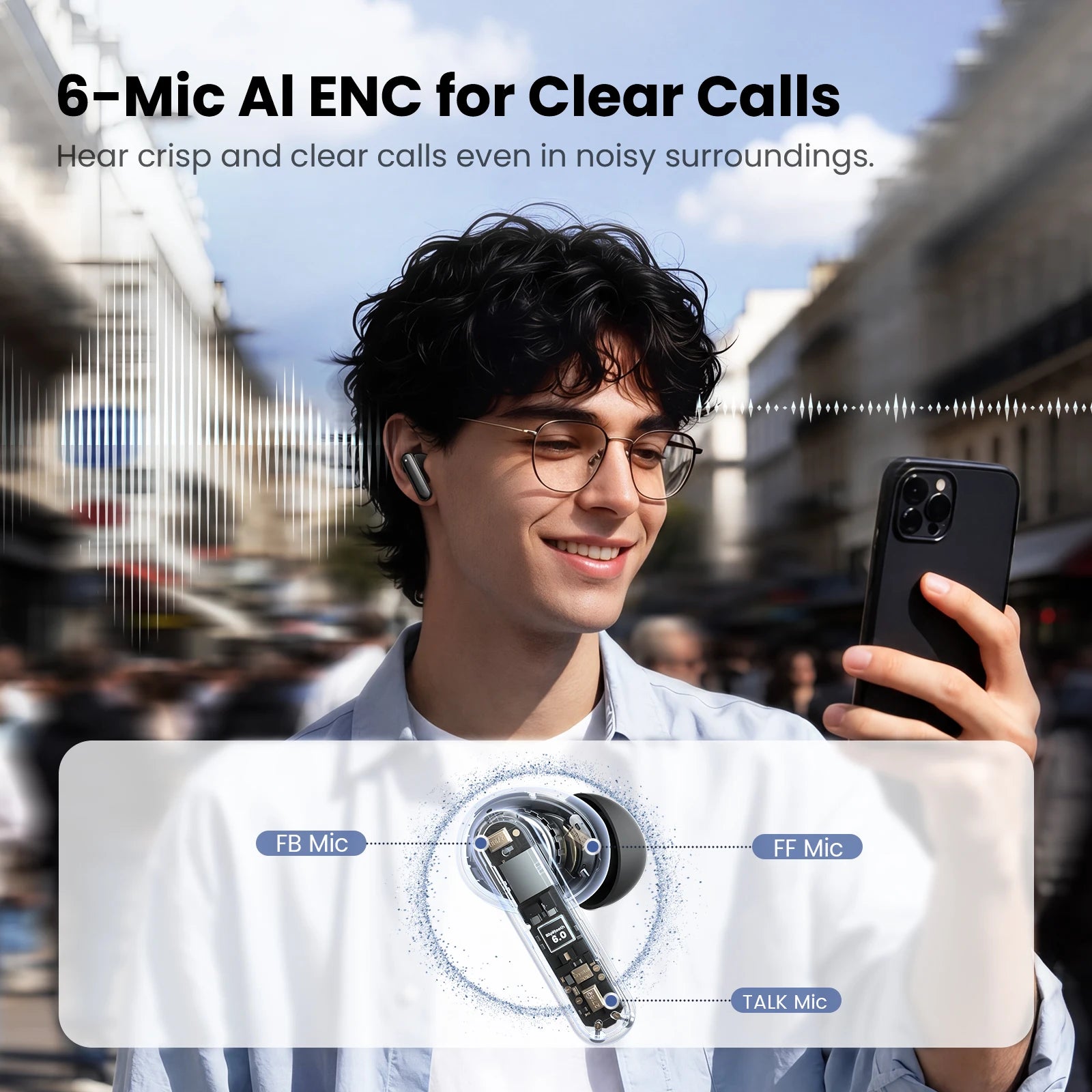 HAYLOU Flowbuds N50 ANC Bluetooth 6.0 Earbuds