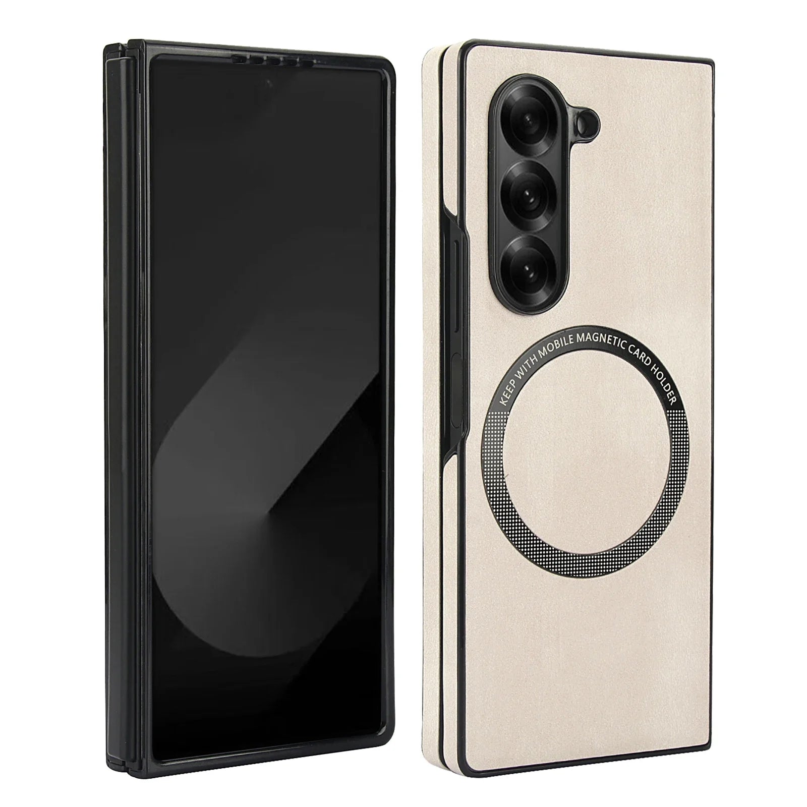 Retro Leather Magnetic Case for Samsung Galaxy Z Fold 7