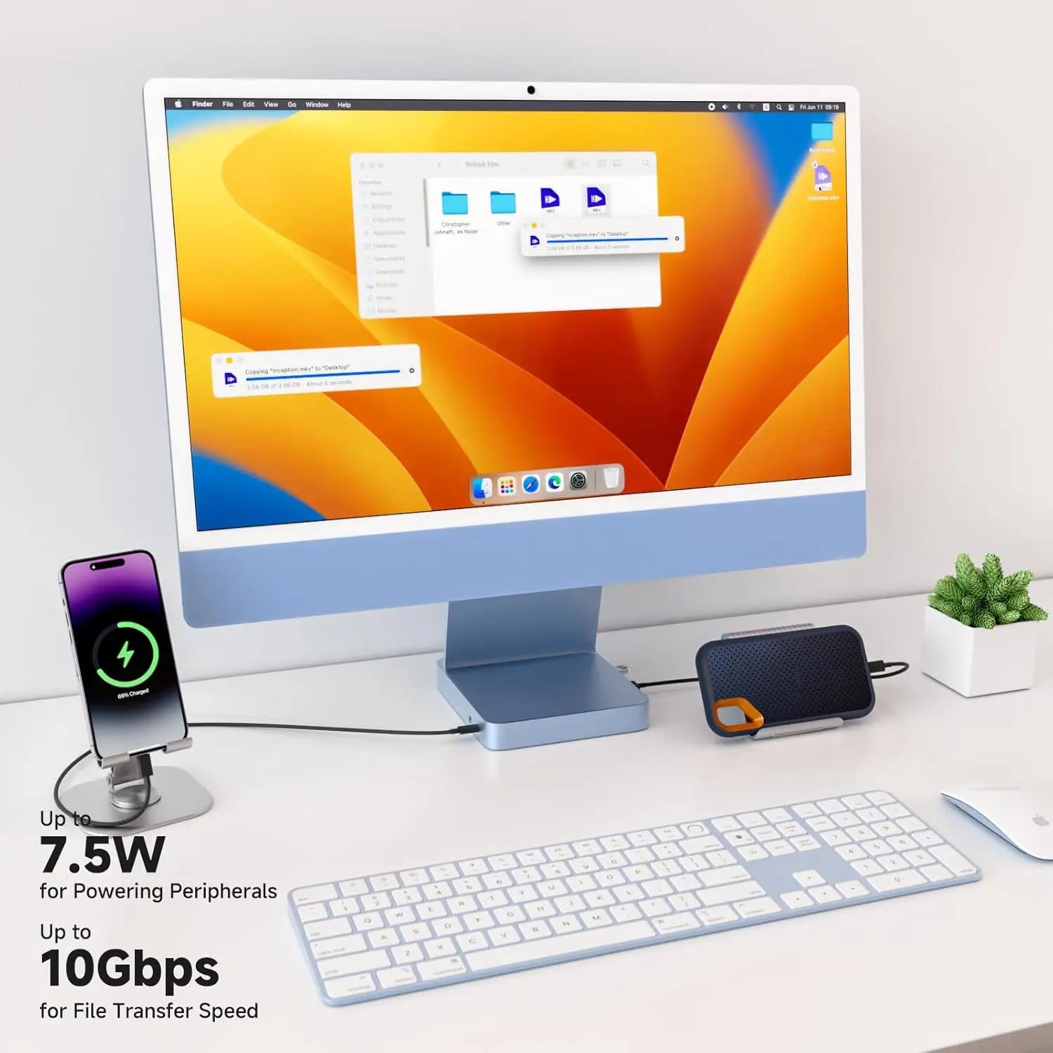 Minisopuru iExpandMate DS802PRO Hub for iMac 24”