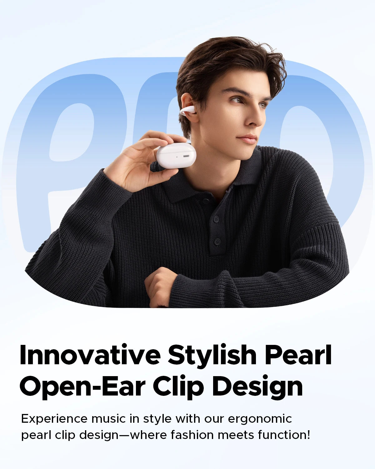 SoundPEATS PearlClip Pro Open-Ear Clip Earbuds