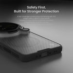Carbon Fiber Rotatable Magnetic Kickstand Case with Lens Protection Ring for OPPO Find X9 Ultra