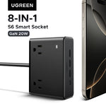 UGREEN 8-in-1 Power Strip With 4 AC Outlets and USB Charging