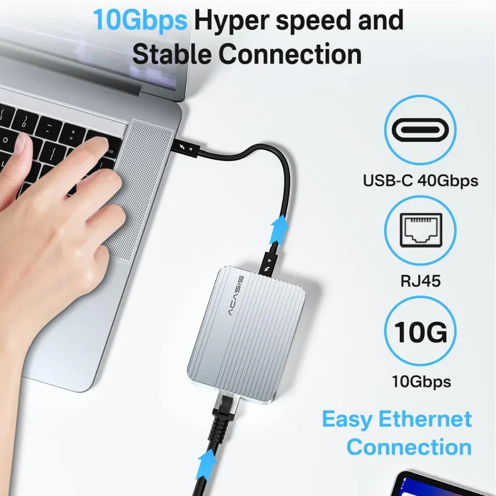 Acasis 10Gbps USB-C to RJ45 Network Adapter