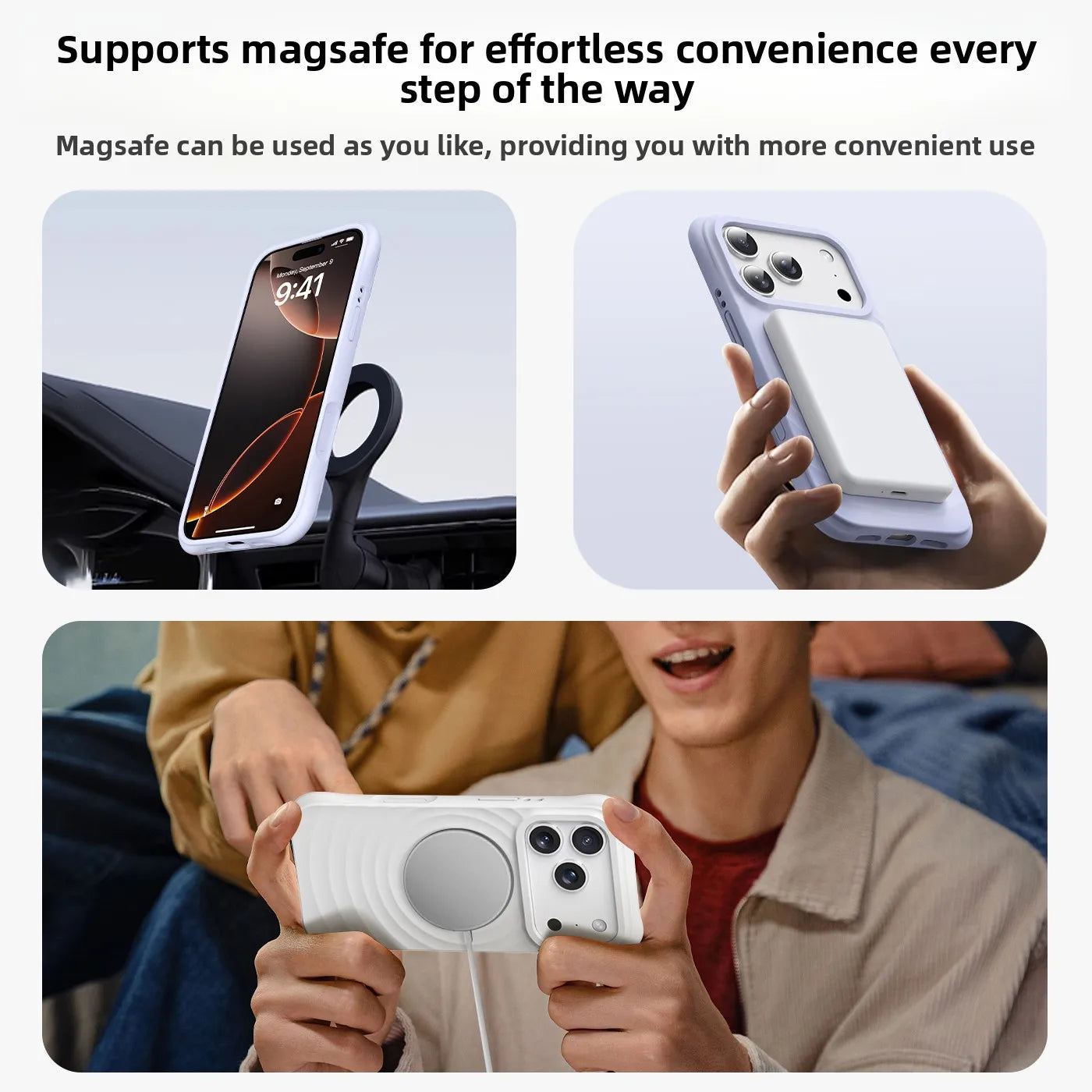 Water Ripple Silicone Magsafe Case for iPhone 17 Series