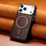 Premium Leather MagSafe Phone Case for iPhone 17 Series