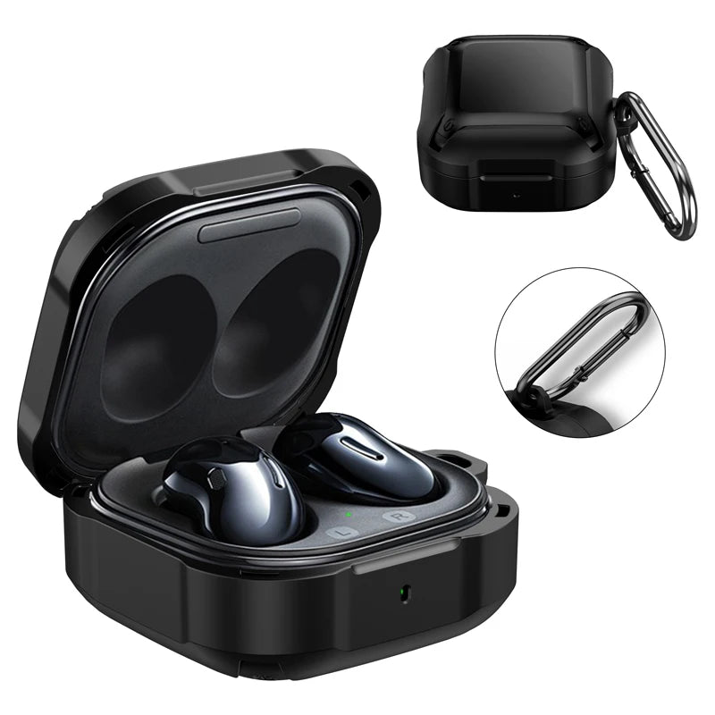 Armor Shockproof TPU+PC Case with Hook for Samsung Galaxy Buds FE