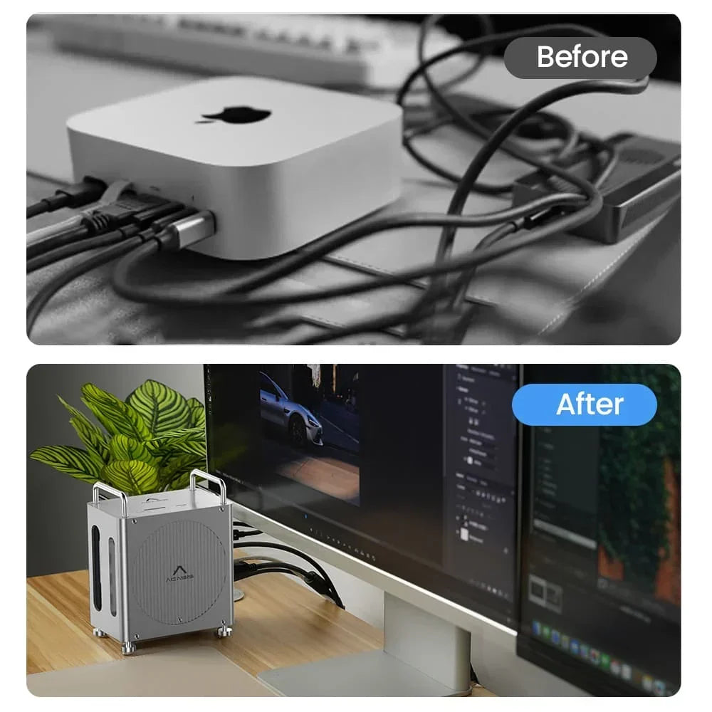 Acasis 8-Port USB-C Docking Station with Dual NVMe Enclosures