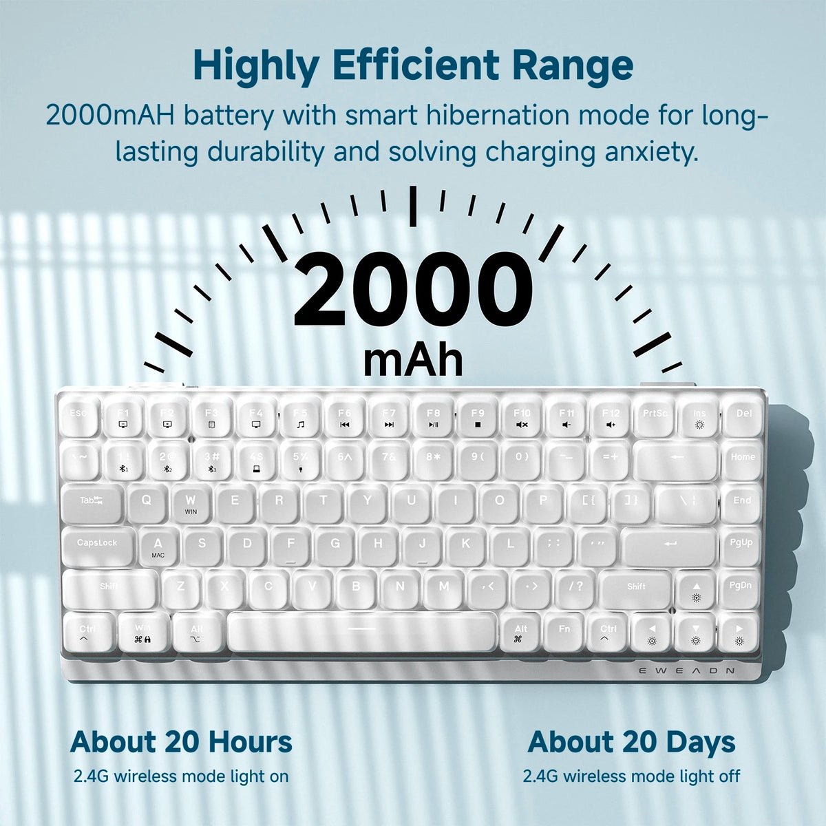 EWEADN MK84 Low-Profile Mechanical Gaming Keyboard