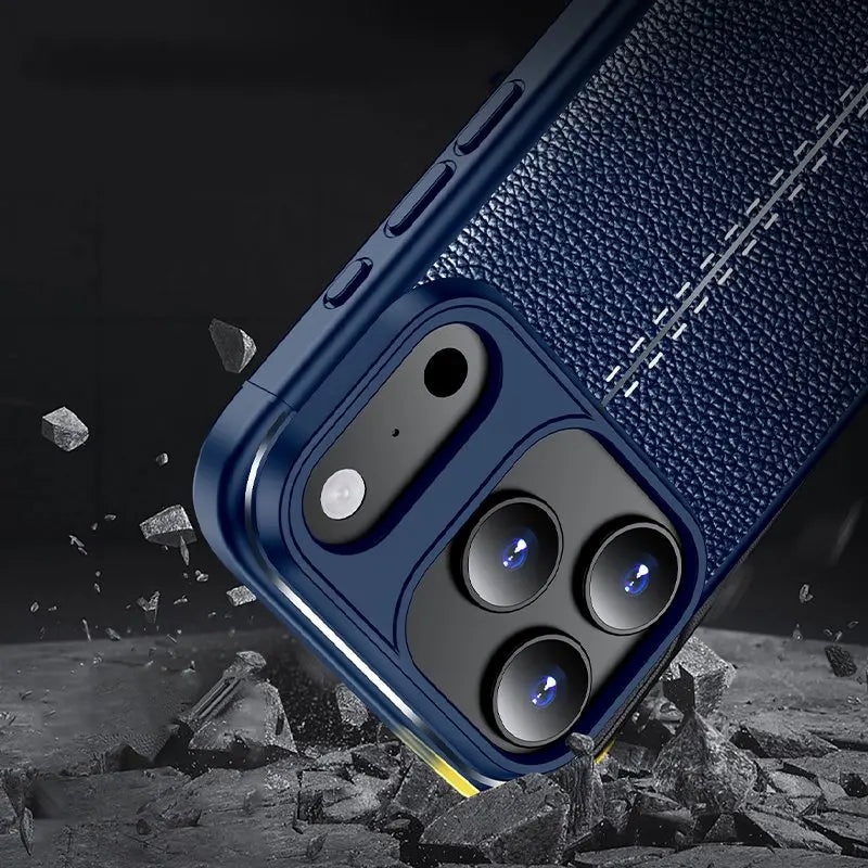 Shockproof Leather & TPU Phone Case for iPhone 17 Series