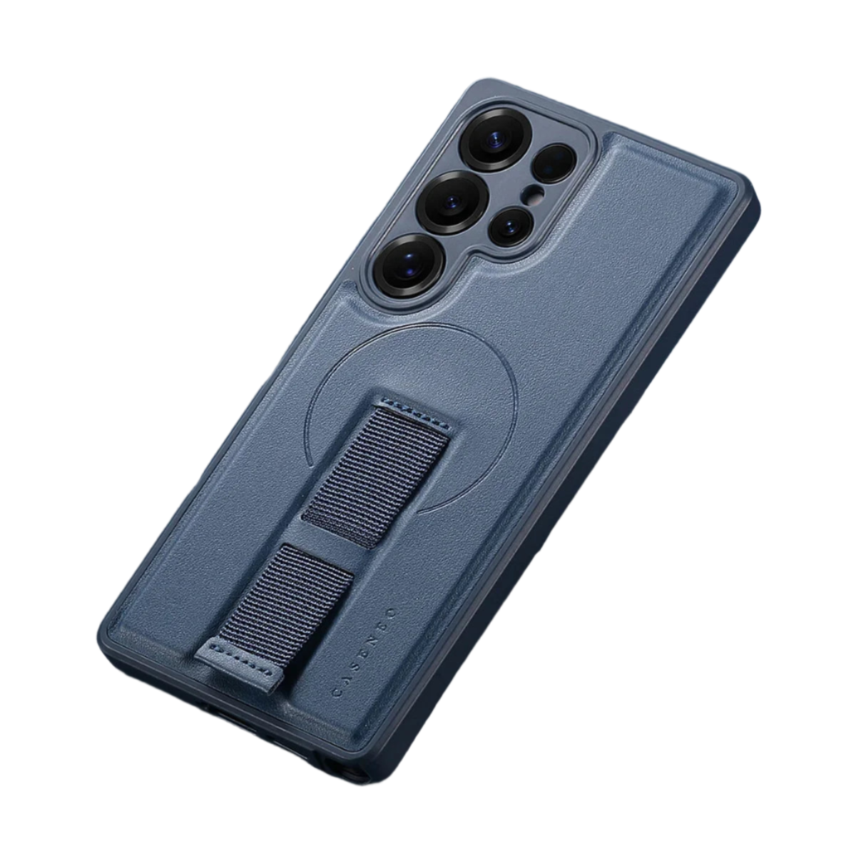 Samsung Galaxy S25 Series Magnetic Phone Case with Leather Wrist Strap