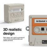 3D Cassette Tape Silicone Case for AirPods 4