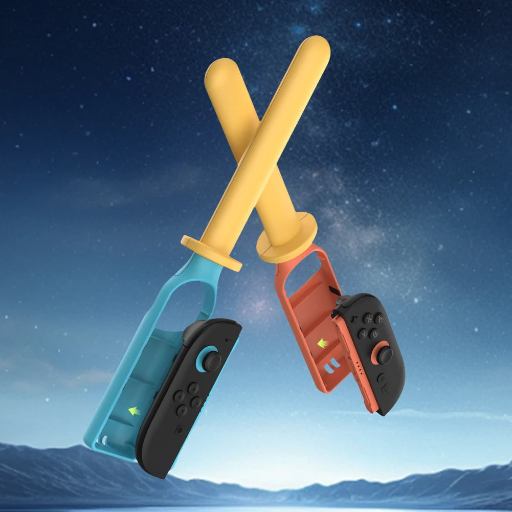 2-Pack Fencing Game Sword Accessories for Nintendo Switch 2 Joy-Con Controller 