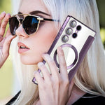 Protective Flip Magnetic Leather Case for Samsung Galaxy S24 Ultra