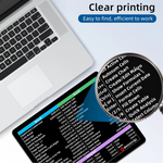 Color-Coded Excel Word Shortcuts Mousepad