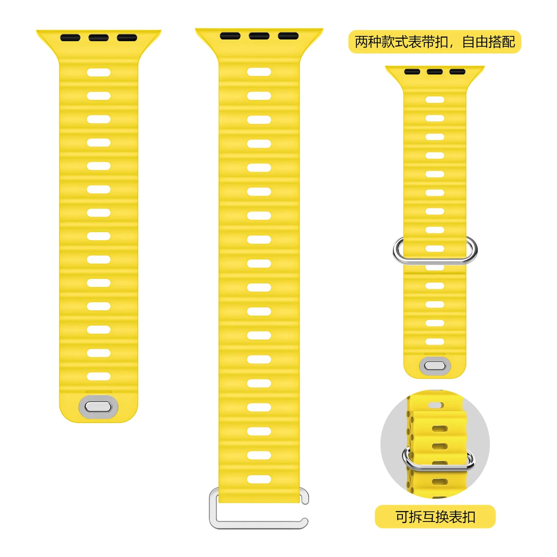 Premium Silicone Ocean Band for Apple Watch