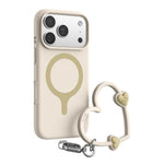 Shockproof Liquid Silicone MagSafe Case with Heart-Shaped Lanyard for iPhone 17 Series