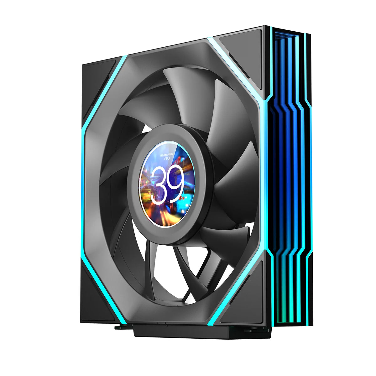 Interstellar V4-LCD 120mm LCD Fan With Real-Time CPU Temperature Display