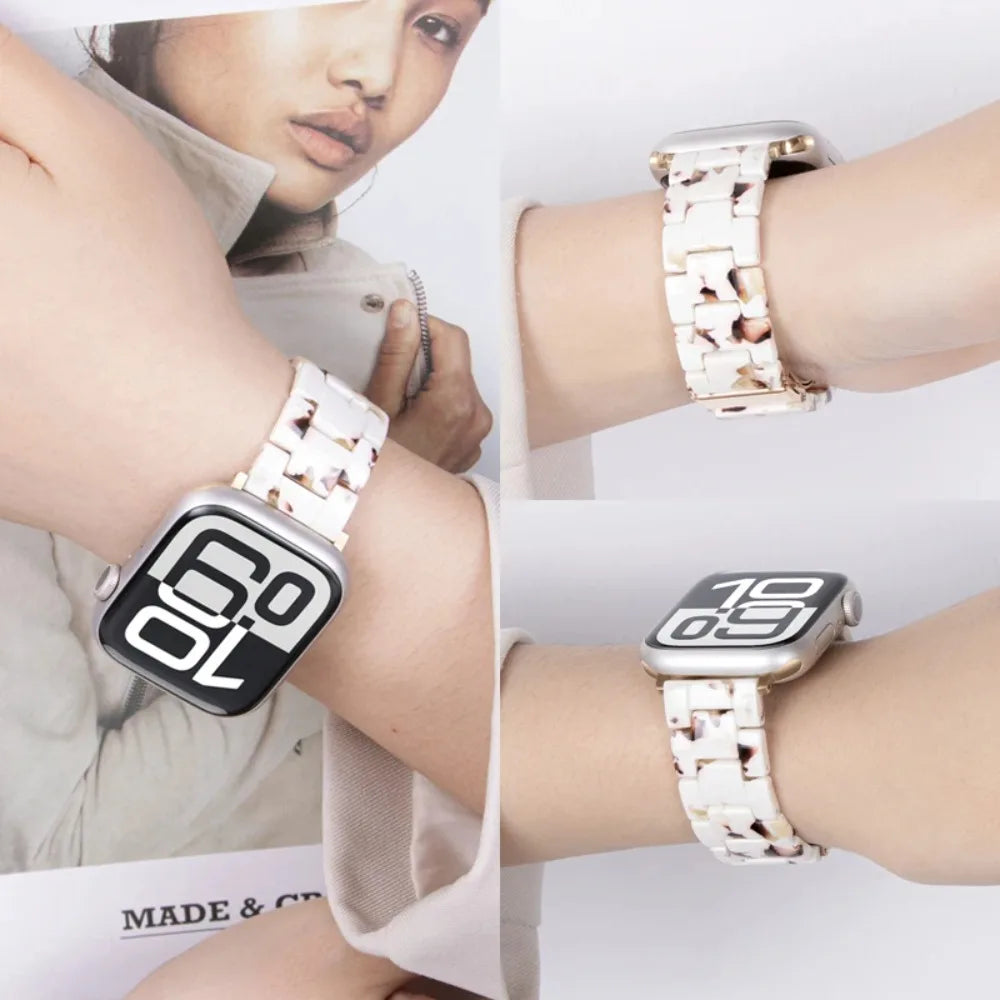 Glossy Resin Link Strap for Apple Watch