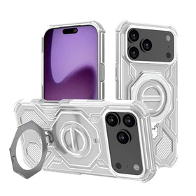 Shockproof Magnetic Case for iPhone 17 Series with 360° Rotating Ring Holder