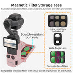 Magnetic Quick-Release Camera Grip Mount with Filter Storage for DJI Osmo Pocket 4P / 4
