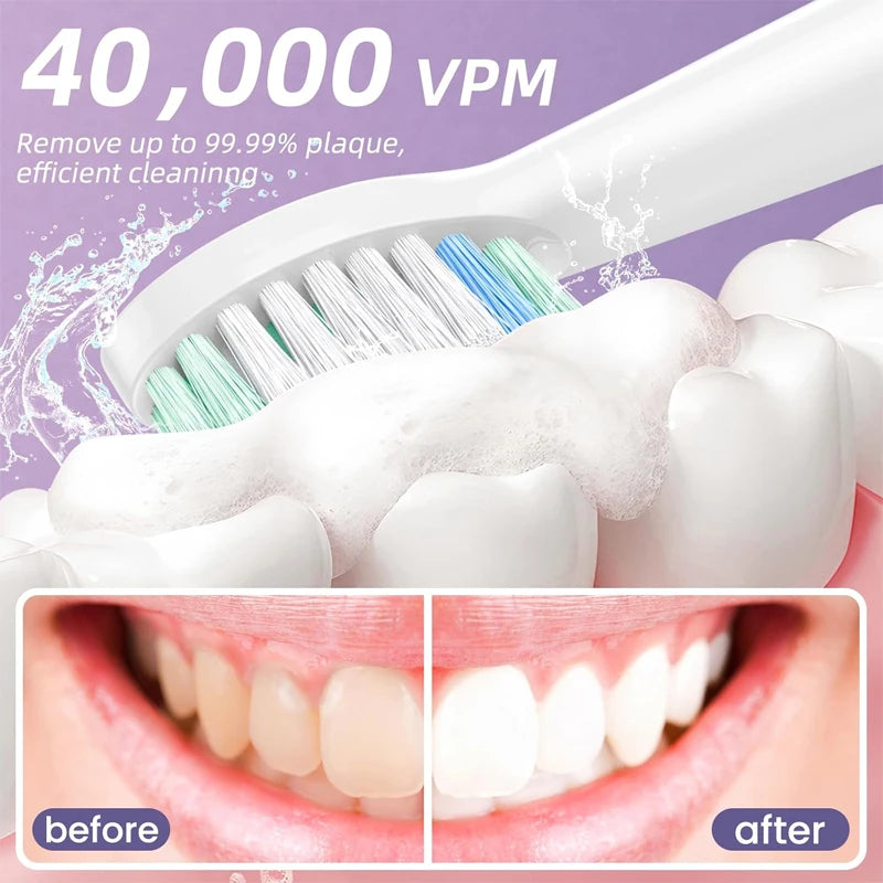 Yunchi C2 Electric Toothbrush for Adults – 90-Day Battery