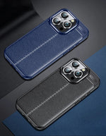 Shockproof Luxury PU Leather & TPU Case for iPhone 16 Series