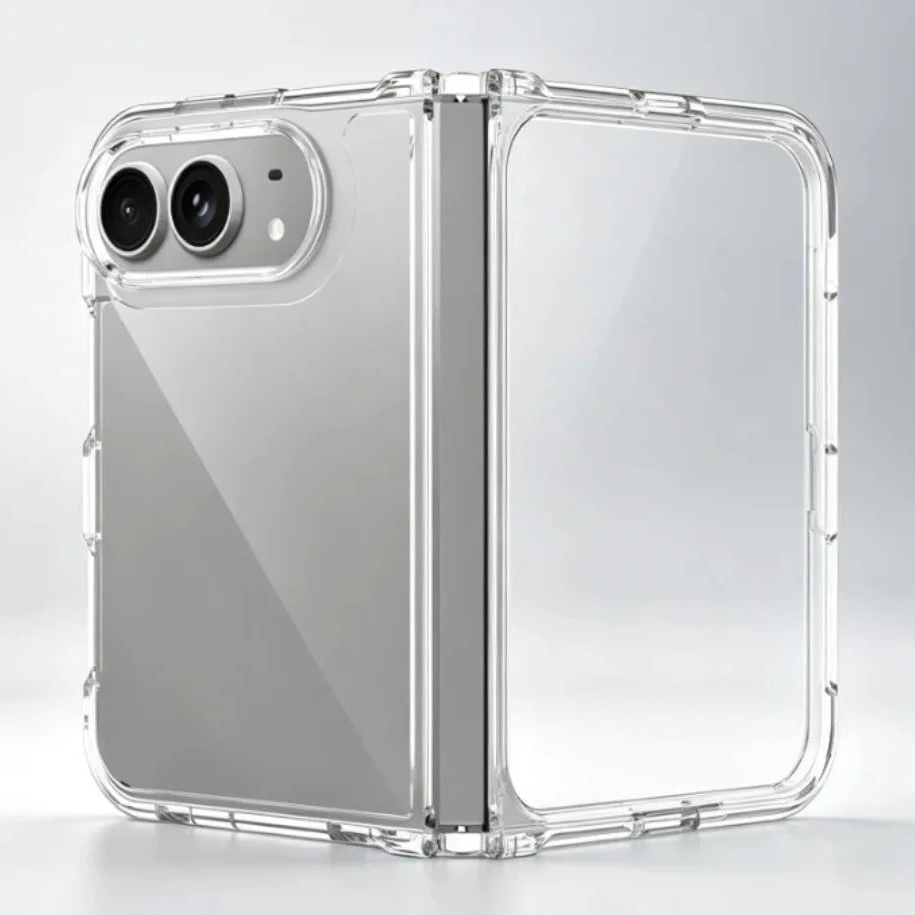 Airbag Hinge Protection Transparent Foldable Case for iPhone Duo