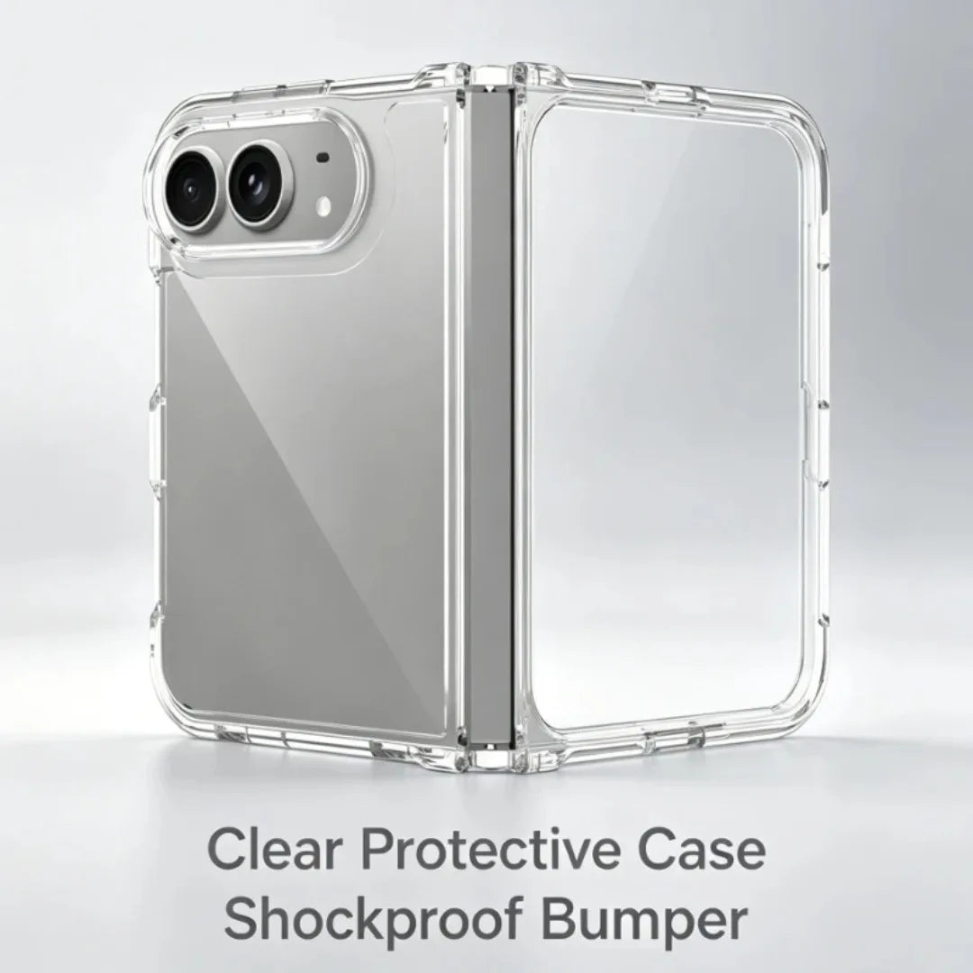 Airbag Hinge Protection Transparent Foldable Case for iPhone Duo