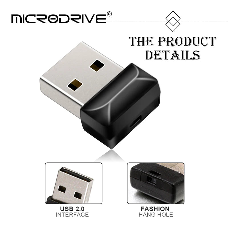 MicroDrive SDB0 Compact Waterproof USB 2.0 Flash Drive