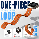 Lightweight Breathable Silicone Strap for Apple Watch