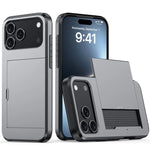 Heavy-Duty Armor Case with Built-In Card Holder for iPhone 17 Series