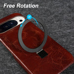 Premium Leather Case with Invisible Foldable Stand for Google Pixel 9 Series