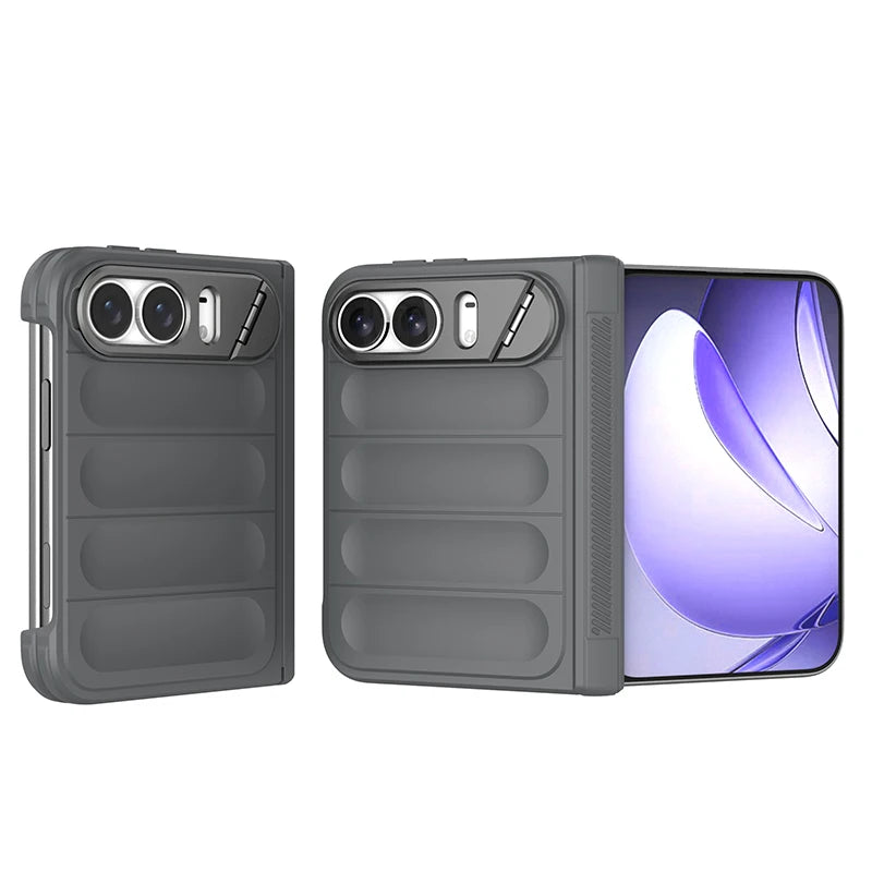 Shockproof Silcone Case with Hidden Kickstand for iPhone Duo