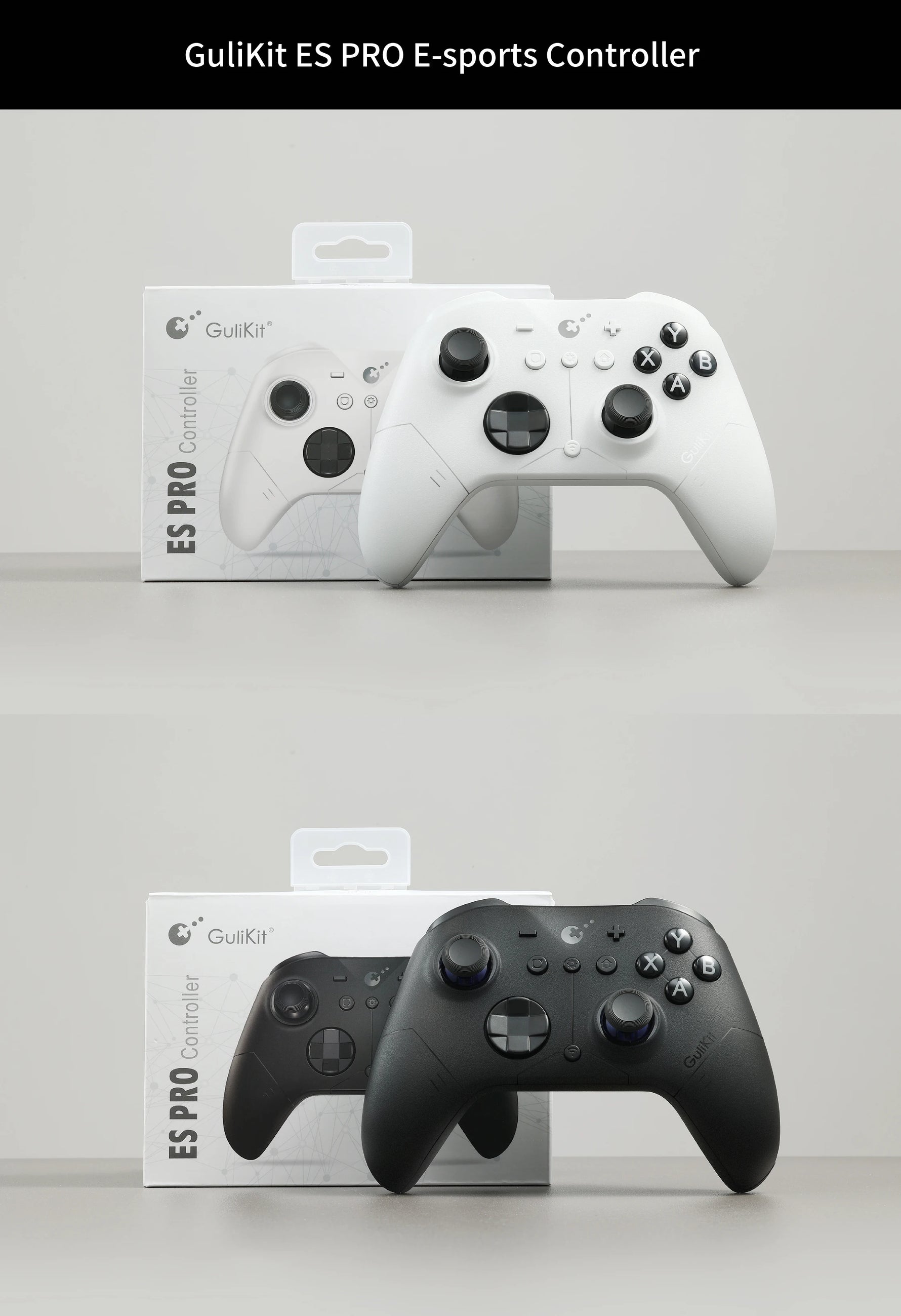 GuliKit ES Pro Wireless E-Sports Gamepad with TMR Joystick