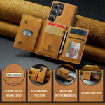 2-in-1 Detachable Magnetic Wallet Leather Case for Samsung Galaxy S25 Series